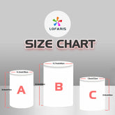 Lofaris White Angle Round Baby Shower Backdrop Kit For Kids